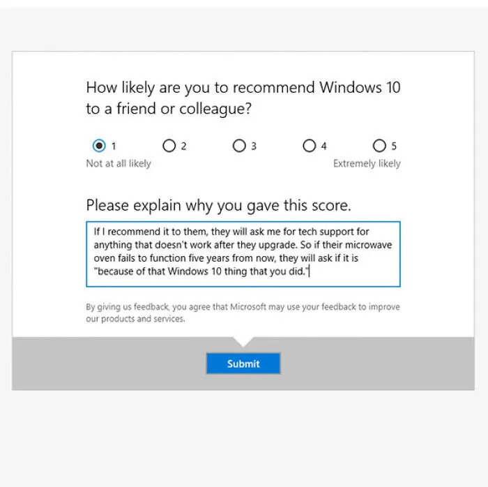 Being Honest With Microsoft
