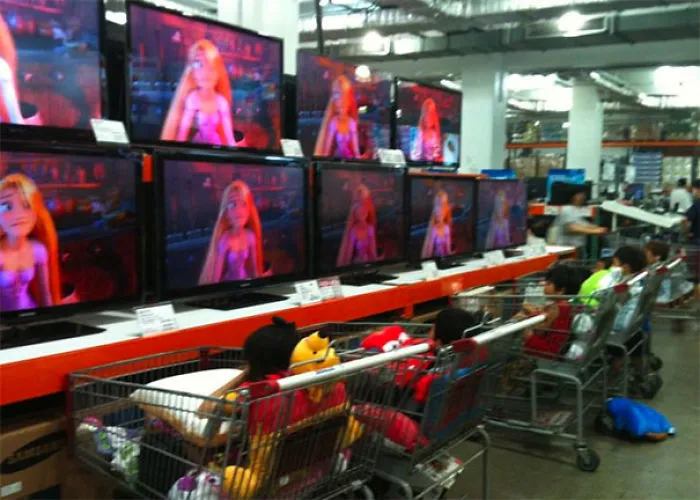 En un centro comercial de Corea