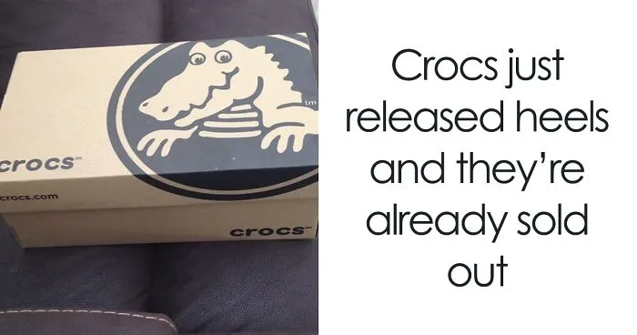 People Are Losing It Over High-heeled Crocs