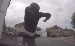 This Scammer Jumped In Front Of A Moving Car And Made The Biggest Mistake Ever