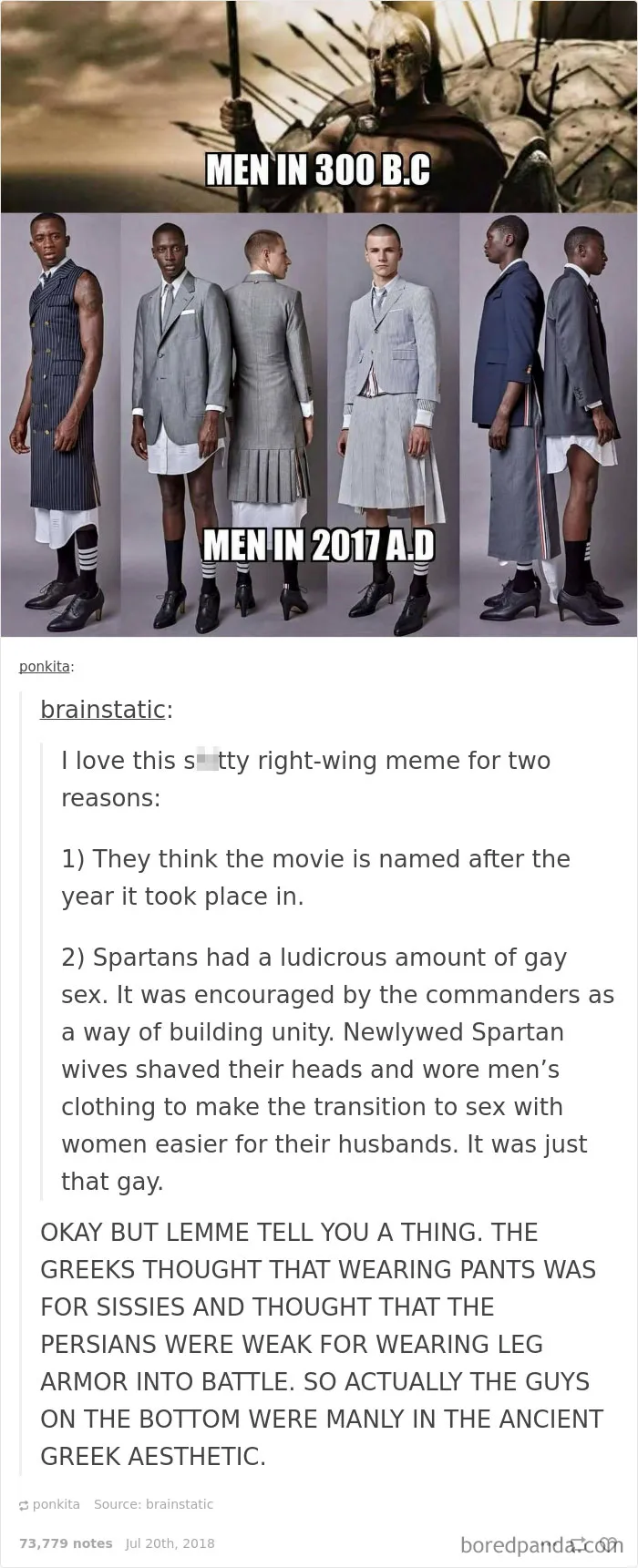 Men Then And Now