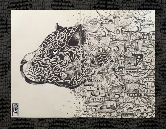 I Use Fineliners And A Sprinkle Of Imagination To Create These Detailed Drawings