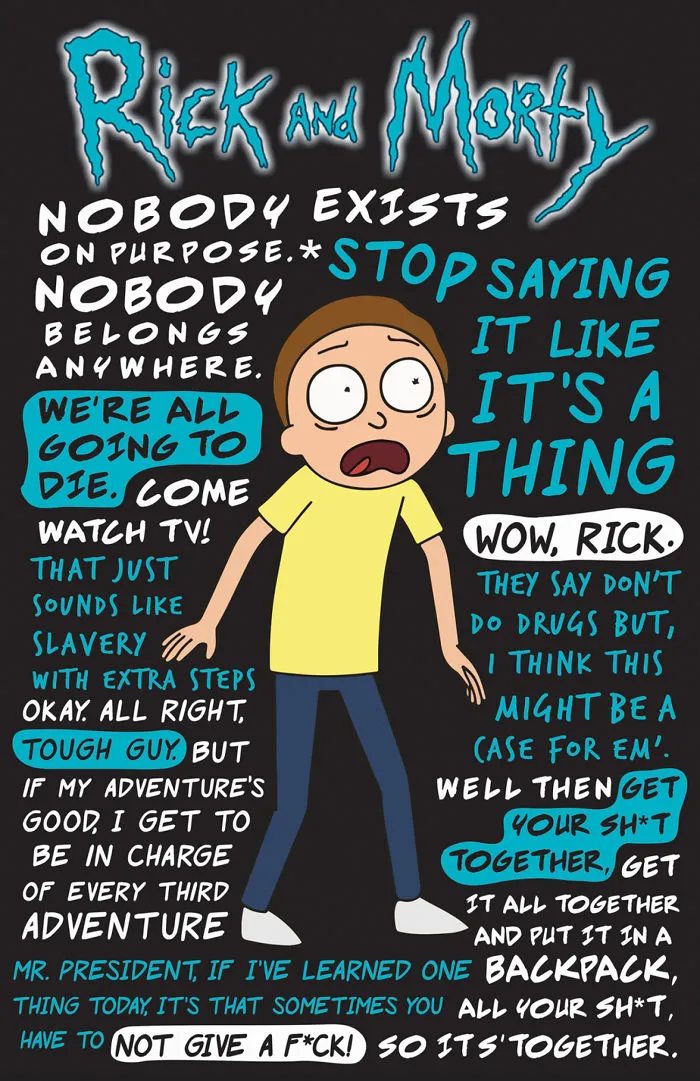Rick & Morty Quotegraphic - Morty