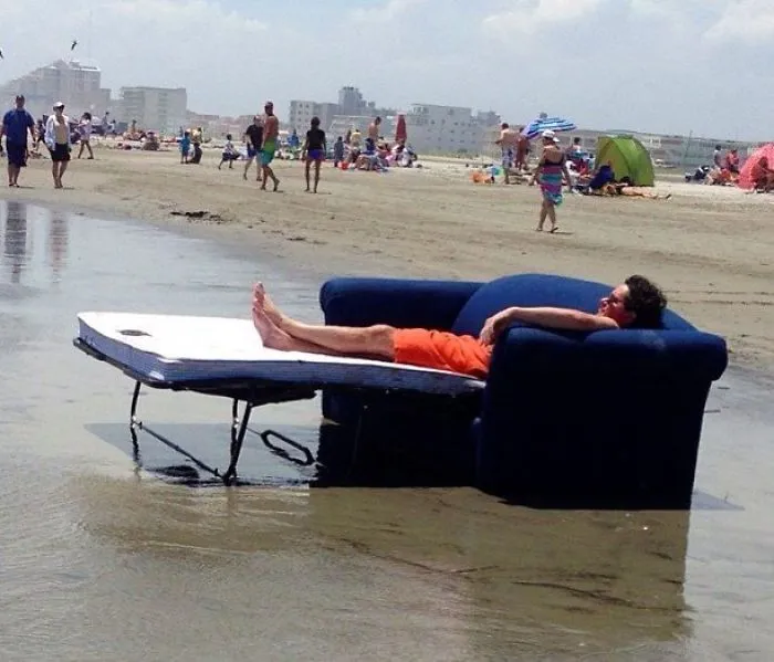 Dragged This Down To The Beach