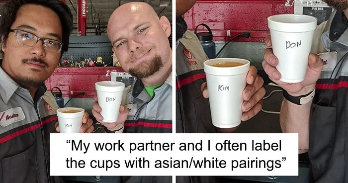 Coworkers Hilariously Troll Each Other With Asian And White Stereotypes