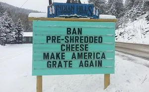 Someone In Colorado Is Putting The Funniest Signs, And The Puns Are Priceless (50 Pics)