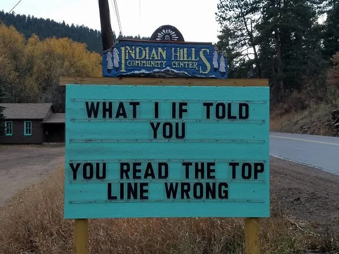 Indian Hills Sign