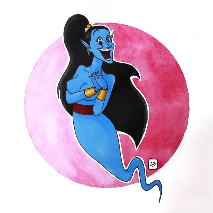 The Feminin Genie Of The Lamp