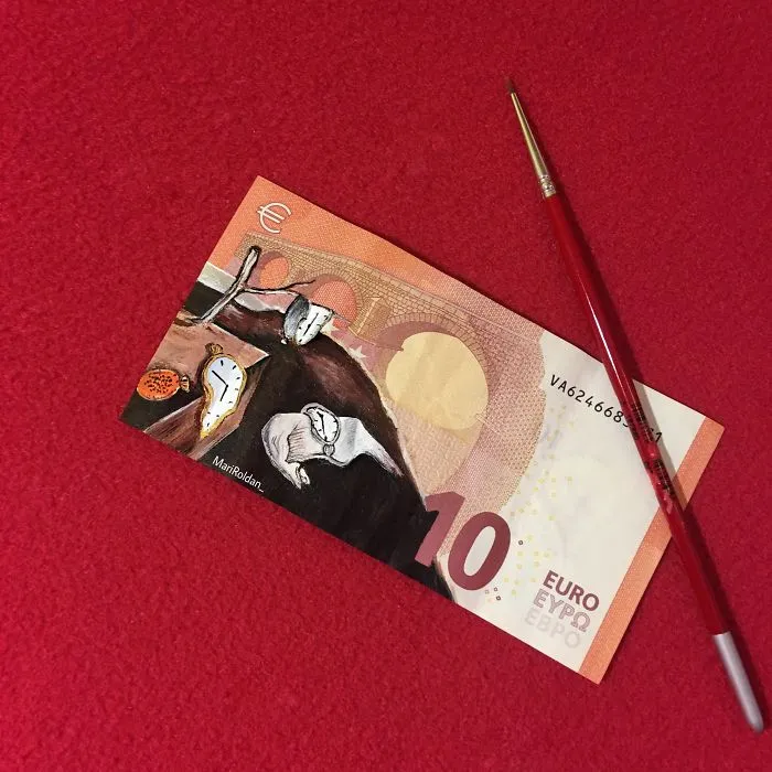 I Create My Art On Money Notes And Have It Travel Around The World