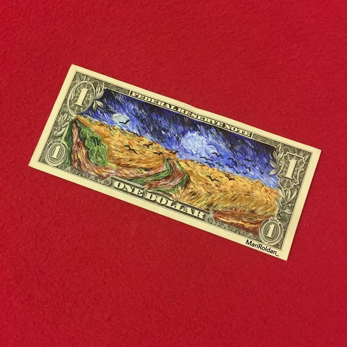 I Create My Art On Money Notes And Have It Travel Around The World