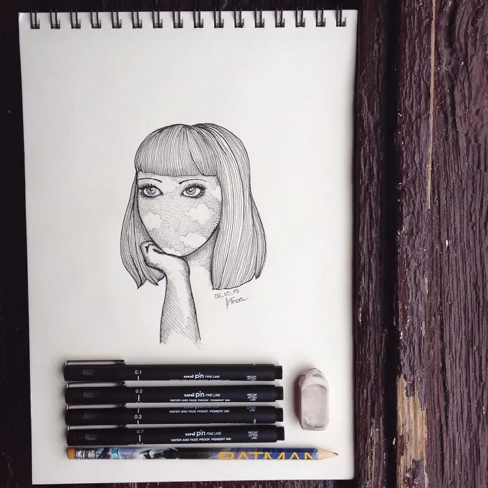 I Started With This Style Of Drawing Almost 3 Years Ago And Here Is My Progress