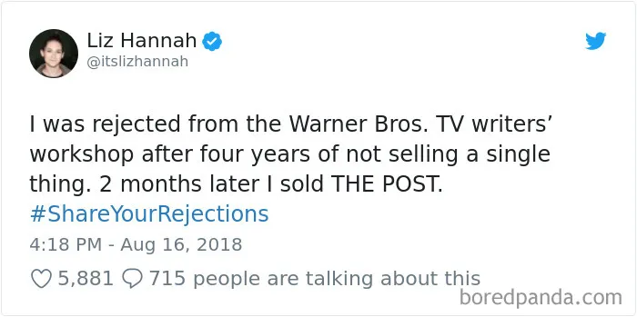 42 Times Celebrities And Successful People Were Badly Rejected But Later Proved Everyone Wrong