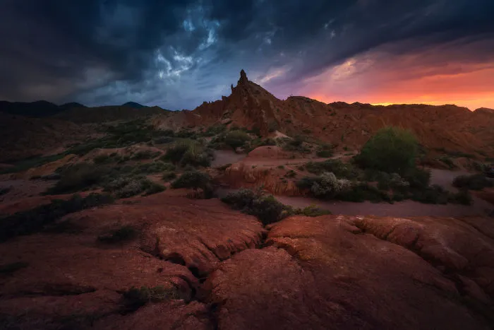 Paisajes que parecen de Marte en el cañón Skazka