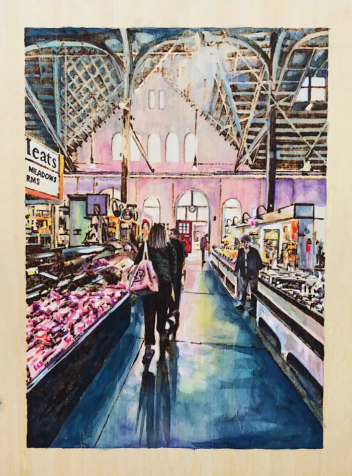 Woodburning And Gouache Paintings - Lancaster, Pennsylvania