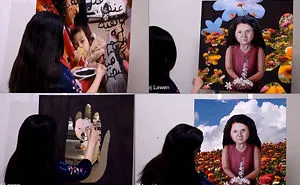 Merge Painting And Video By Areej Lawen