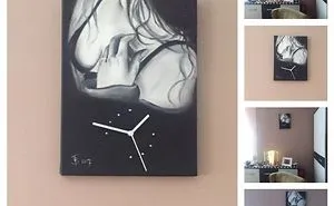 Oilpaintings Combined With Clocks