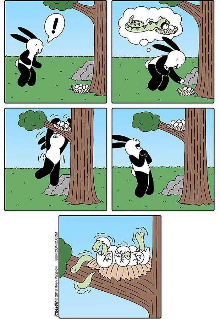 My 67 Cute Bunny Comics That Often Don't End Well