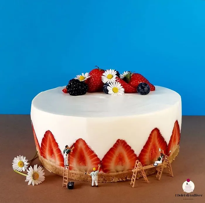 Confectioner Uses Desserts And Miniature People To Create Imaginary Situations