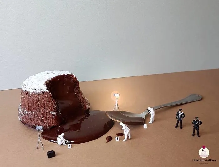 Confectioner Uses Desserts And Miniature People To Create Imaginary Situations