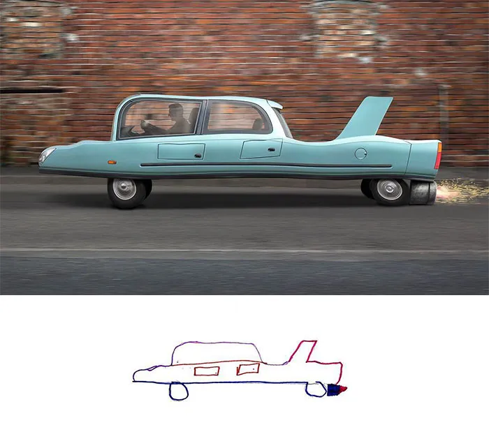 Car Drawing In Real Life