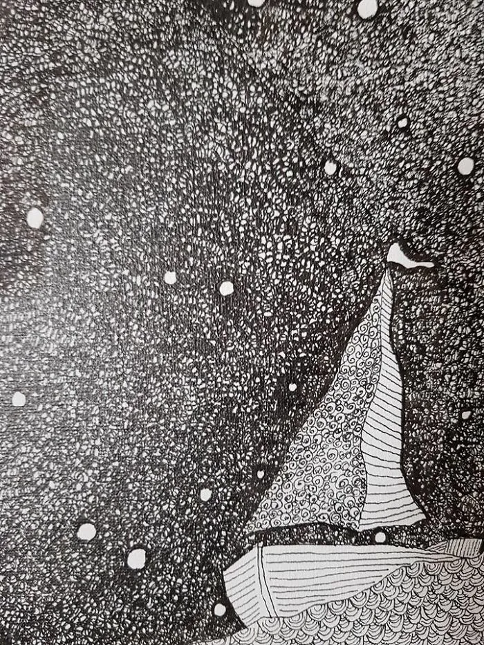 The Sea Of Watercolor And Ink