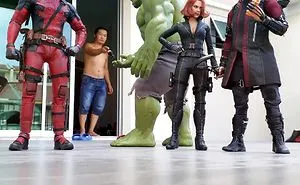 The Way This Man Takes Pictures With Superheroes Is Both Genius And Funny