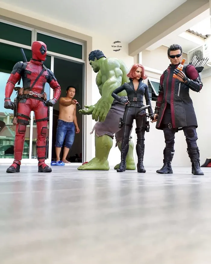 The Way This Man Takes Pictures With Superheroes Is Both Genius And Funny