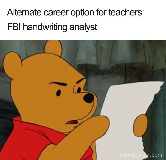 Teacher as an FBI Handwriting Analyst