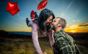 This Is What Happens When A Photographer Takes His Own Engagement Pictures