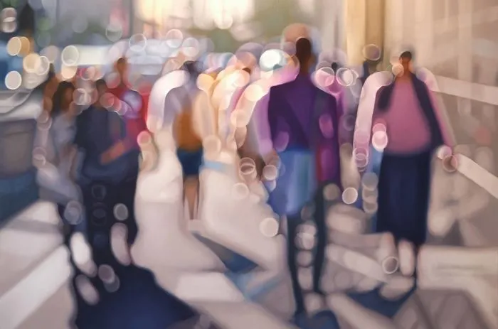 Cómo ven el mundo las personas con problemas de vista al quitarse las gafas, ilustrado en 29 pinturas al óleo