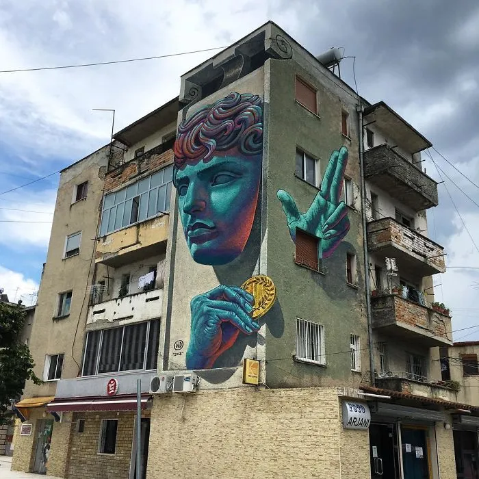 Artist Creates Large Scale Street Art Murals Across Europe, Makes Boring Buildings Interesting