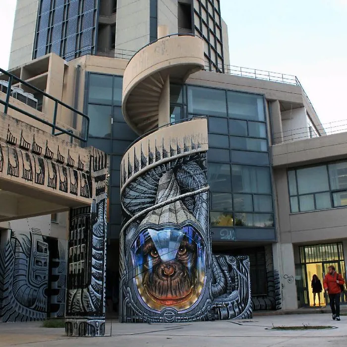 Artist Creates Large Scale Street Art Murals Across Europe, Makes Boring Buildings Interesting