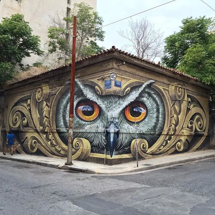 Artist Creates Large Scale Street Art Murals Across Europe, Makes Boring Buildings Interesting