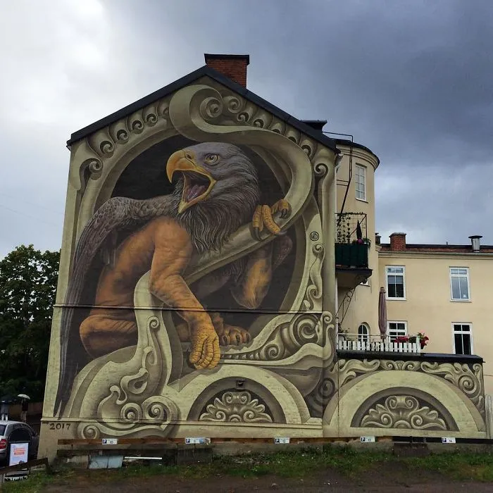 Artist Creates Large Scale Street Art Murals Across Europe, Makes Boring Buildings Interesting