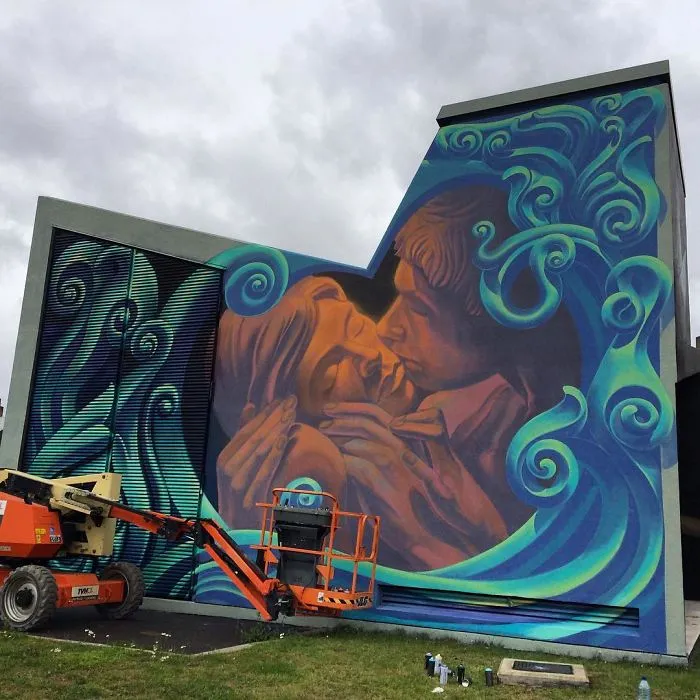 Artist Creates Large Scale Street Art Murals Across Europe, Makes Boring Buildings Interesting