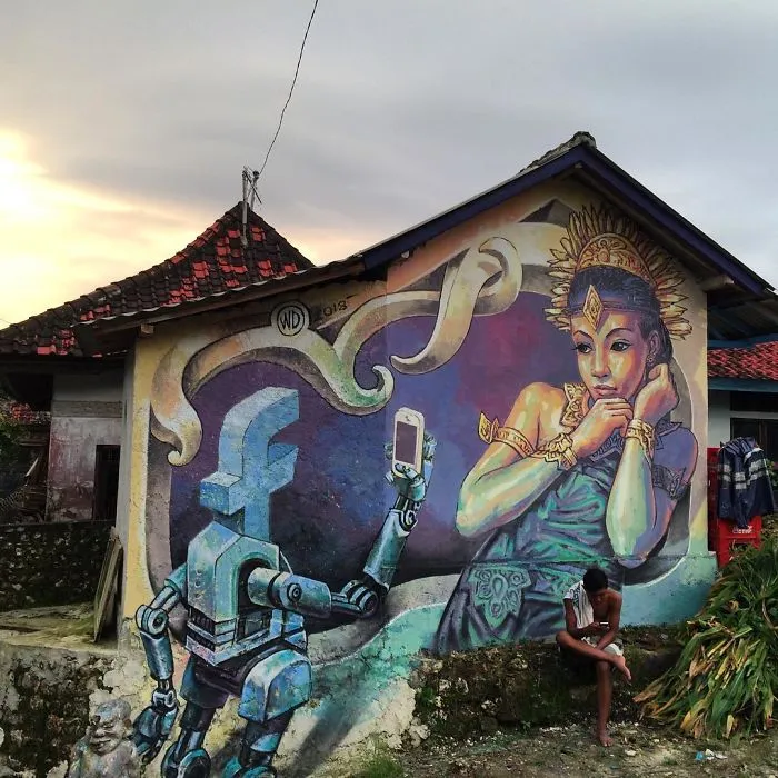 Artist Creates Large Scale Street Art Murals Across Europe, Makes Boring Buildings Interesting