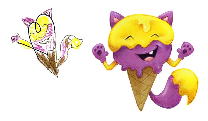 I Spend My Days Drawing Monsters Based On Kid Drawings
