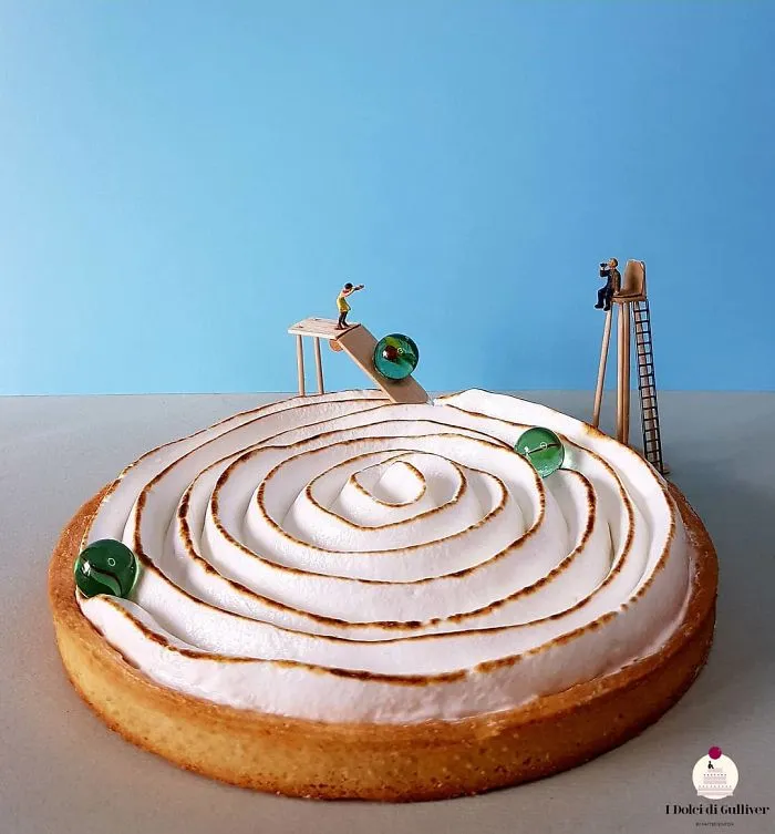Confectioner Uses Desserts And Miniature People To Create Imaginary Situations