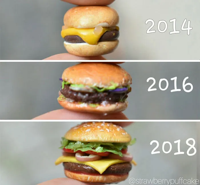 Artist Tries To Recreate Her Old Artworks, Gets Pleasantly Surprised By How Much She Has Evolved (41 Pics)