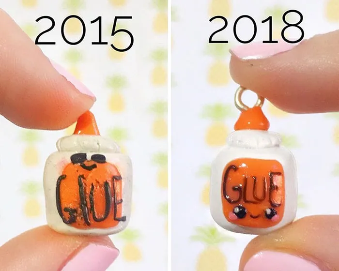 Artist Tries To Recreate Her Old Artworks, Gets Pleasantly Surprised By How Much She Has Evolved (41 Pics)