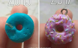 Artist Tries To Recreate Her Old Artworks, Gets Pleasantly Surprised By How Much She Has Evolved (41 Pics)