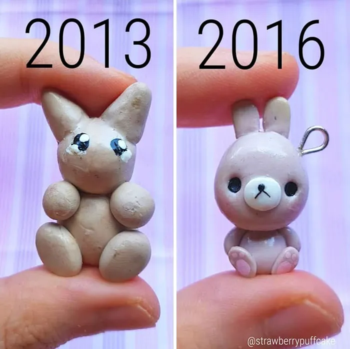Artist Tries To Recreate Her Old Artworks, Gets Pleasantly Surprised By How Much She Has Evolved (41 Pics)
