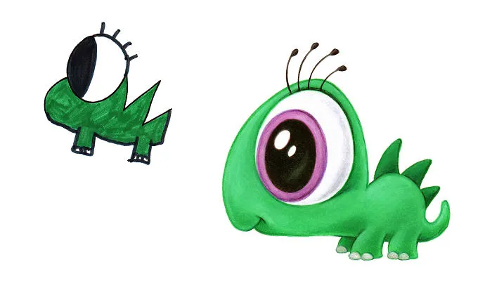 I Spend My Days Drawing Monsters Based On Kid Drawings
