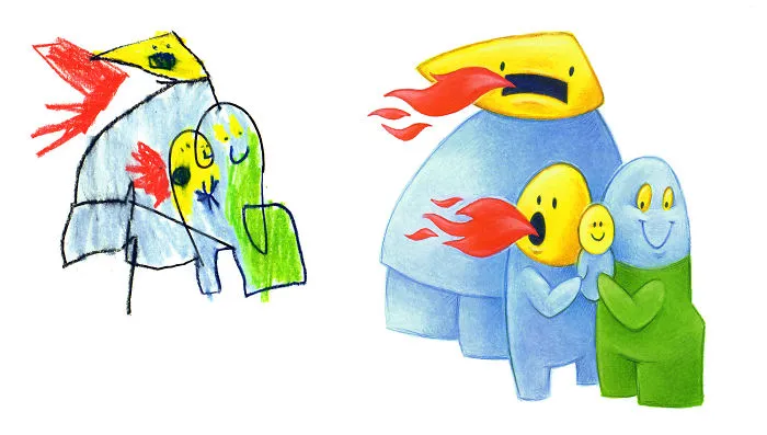 I Spend My Days Drawing Monsters Based On Kid Drawings