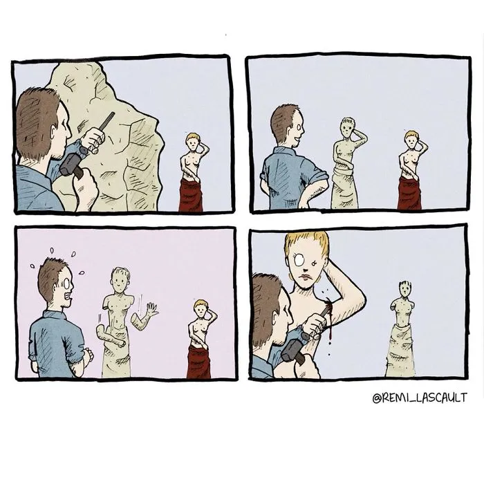 Dibujo cómics estúpidos para la gente con un sentido del humor oscuro (NSFW)