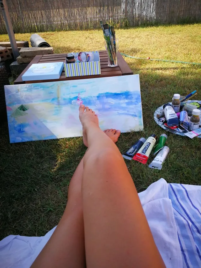 Plein Air Painting In The Garden