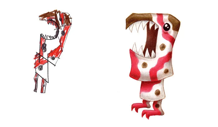 I Spend My Days Drawing Monsters Based On Kid Drawings