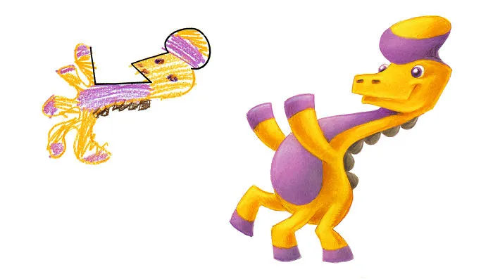 I Spend My Days Drawing Monsters Based On Kid Drawings