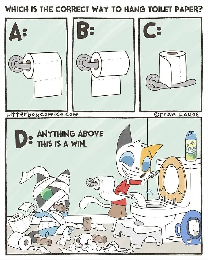 My Experience As A Mom Of Two Boys In 31 Comics With A Feline Twist