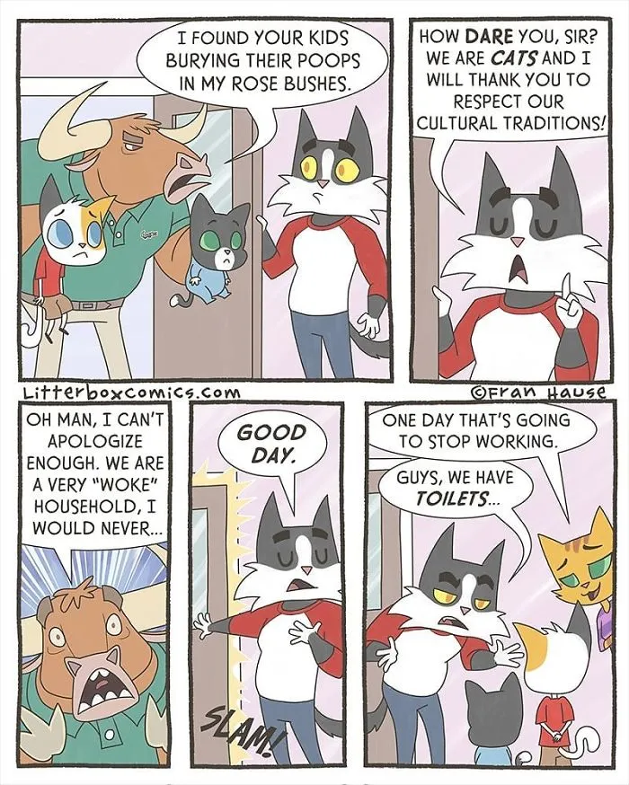 My Experience As A Mom Of Two Boys In 31 Comics With A Feline Twist